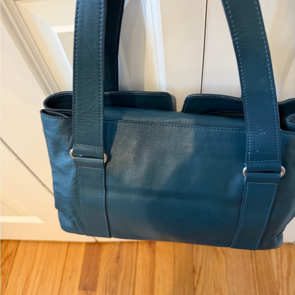 Vintage Lazaro leather Bag pine green